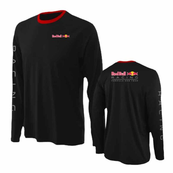 Playera Cuello redondo Manga larga para hombre | combinada | Red Bull