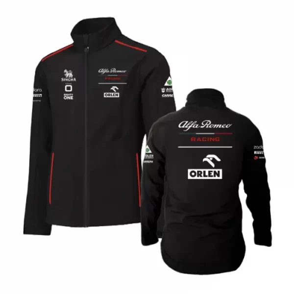 Chamarra Alfa Romeo Racing 2021 color negro
