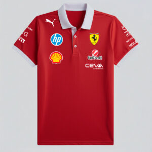 Playera-Ferrari-cuello-polo F1 2025