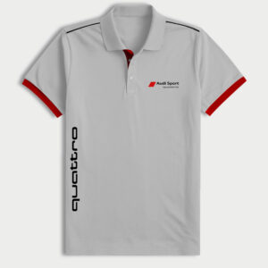 Playera Polo - Audi Quattro Blanca