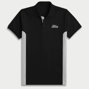 Playera Ford Polo negra con blanco